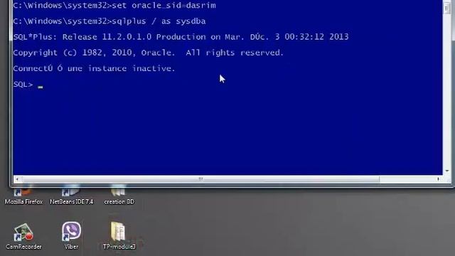 Créer manuellement une base de données Oracle 11g смотреть онлайн