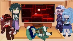 ✨Реакция персонажей ГИ/геншин импакт на видео с участием Итэра✨