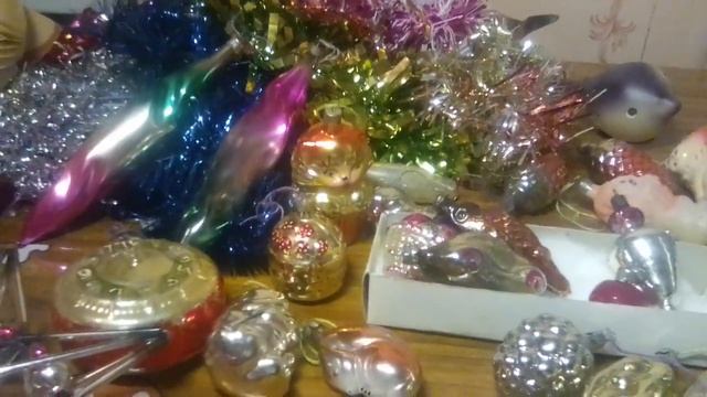 НОВОГОДНИЙ ВИНТАЖ! Показываю ёлочные игрушки времен СССР