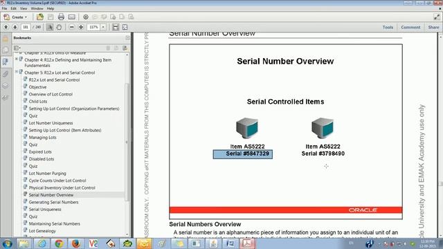 Oracle Inventory Part 18 (Lot Expiration Date & Serial Control) смотреть онлайн