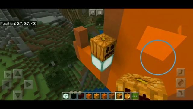 Creating Giant Pumpkin Head in Minecraft part 1 смотреть онлайн