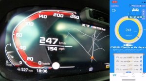 BMW X7 M50d ACCELERATION & TOP SPEED 0-260KMH 0-162MPH DRAGY GPS by AutoTopNL