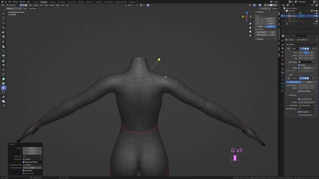 Body base mesh 3d modeling | practice | blender | again смотреть онлайн