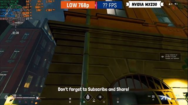 Vampire: The Masquerade – Bloodhunt on Nvidia MX230 (12GB RAM | Core i3 7020u) смотреть онлайн