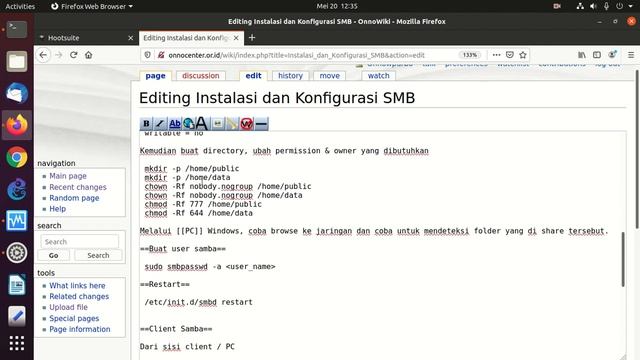 20200520 UBUNTU 20.04 membuat file sharing server смотреть онлайн