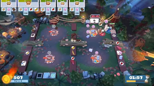 Overcooked 2 - Campfire Cook Off 3-3 :: 2 Players - Score: 1343 смотреть онлайн