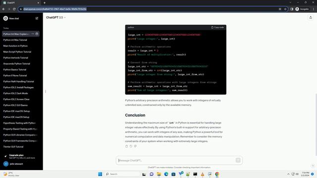 python int max size смотреть онлайн