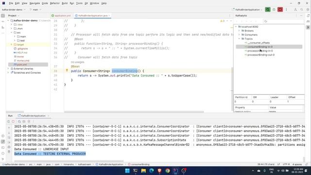 Spring Cloud Stream with Kafka Binder смотреть онлайн