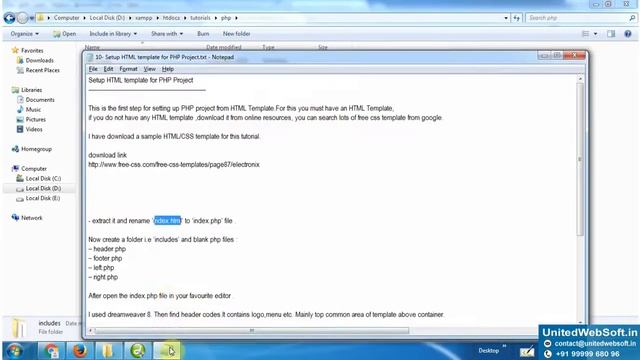 Setup Html Template For Php Project смотреть онлайн