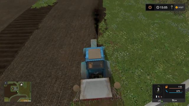 Прохождение игры Farming Simulator 17. Сбор урожая в селе Черкащино. смотреть онлайн