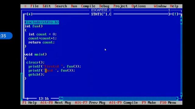 C Static Variable Program in Tamil (C Course in Tamil) смотреть онлайн