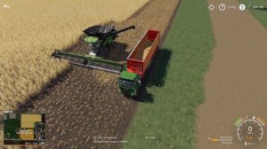 CoursePlay #3 - Работа комбайна в тандеме с грузовиком | Farming Simulator 19