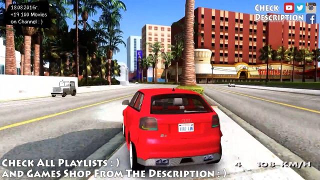Audi S3 Slaam - GTA San Andreas 1440p / 2,7K _REVIEW смотреть онлайн