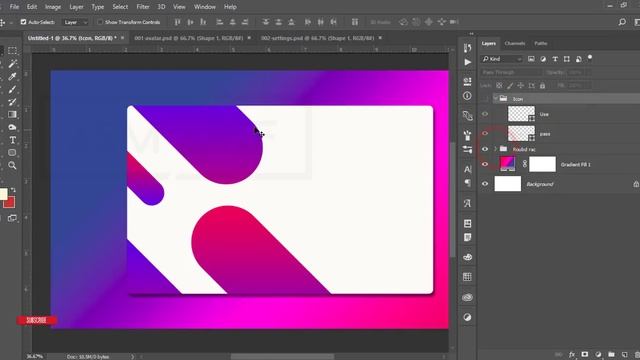 Photoshop cc Tutorial: User Login Page UI Design смотреть онлайн