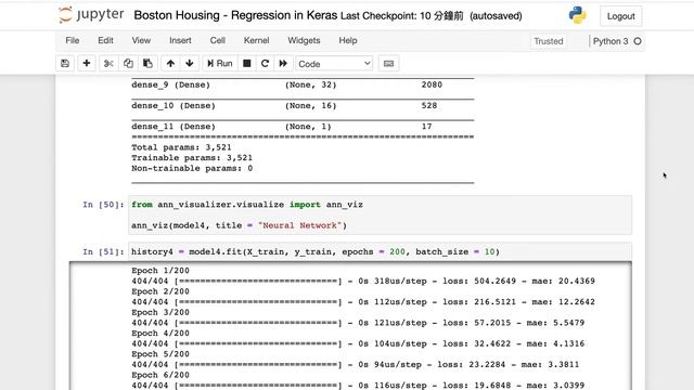 Boston Housing - Regression in Keras смотреть онлайн