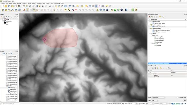 Extracting Raster Values using Points, Polygons & Lines | QGIS смотреть онлайн
