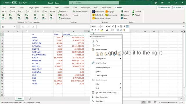 Live Stock Prices in Excel from Yahoo Finance using XL Feeds смотреть онлайн