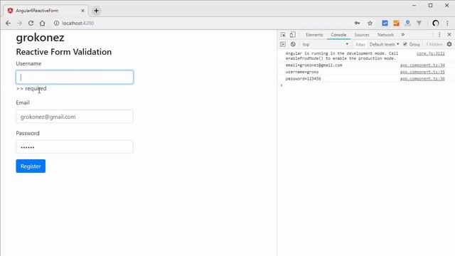 Angular 6 Form Validation example - Reactive Forms смотреть онлайн