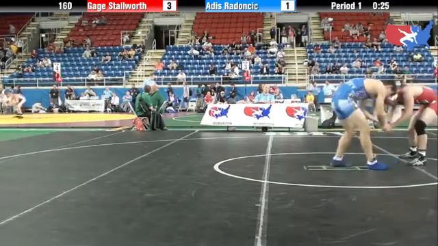 Fargo 2012 160 Round 2: Gage Stallworth (Oklahoma) vs. Adis Radoncic (New York) смотреть онлайн