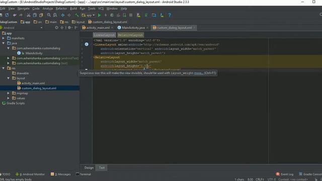 How to create a custom layout dialog in Android смотреть онлайн
