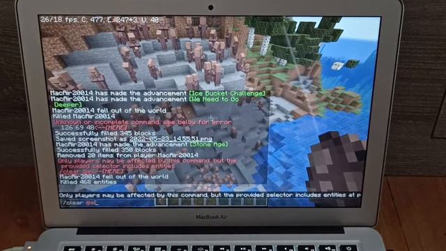 Minecraft ¦¦ MacBook Air 2014 ¦¦ Intel Core i5 4GB RAM ¦¦ 2022 смотреть онлайн