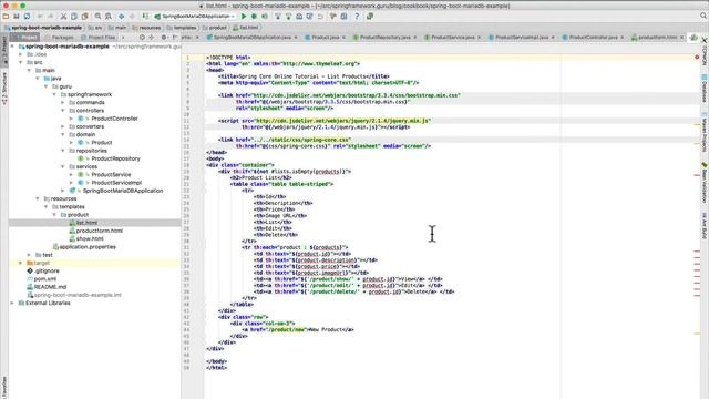 Spring Boot MariaDB Example Web Application смотреть онлайн