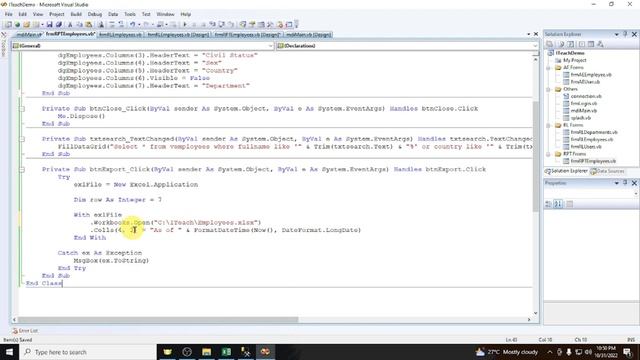 [VB.Net Part 7] - Export Database Records to Excel Template in Visual Basic.Net (Complete Tutorial) смотреть онлайн