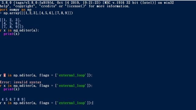 #7 | Iterating Over an Array in Numpy Using nditer() | Python for Data Sceince in Tamil смотреть онлайн