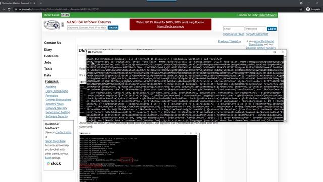 Obfuscated Maldoc: Reversed BASE64 смотреть онлайн