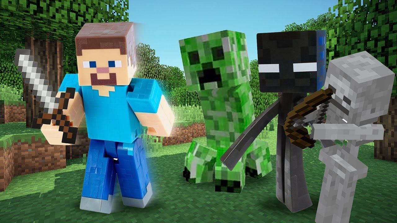 Майнкрафт видео сборник – Стив Майнкрафт Лего и игры битвы с мобами! – Видео обзор Minecraft Lego. смотреть онлайн