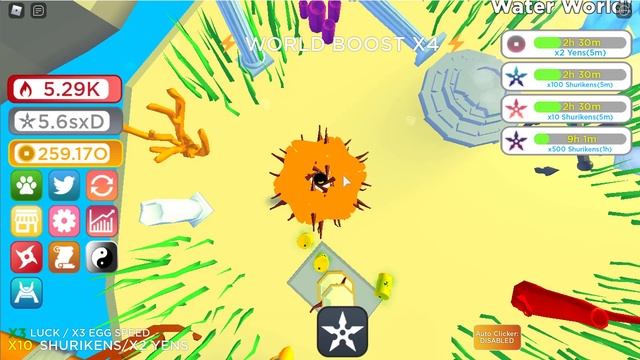 New ATLANTIS Update! SECRET Octopus + New Legendary Pet (0,0012%) Ninja Clicker Simulator [Roblox] смотреть онлайн