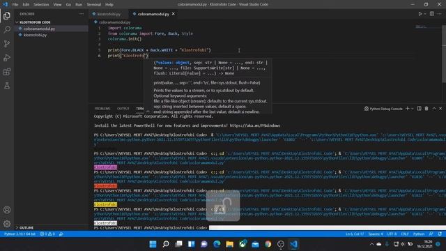 Python Modül Kullanma #1 » colorama « Modülü смотреть онлайн