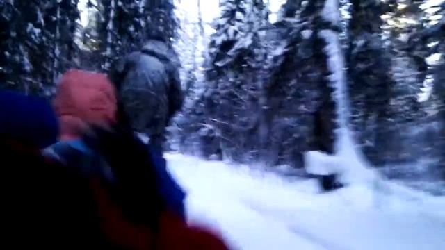 На пневмосанях за снегокатом (Белкино, Ярославль) смотреть онлайн