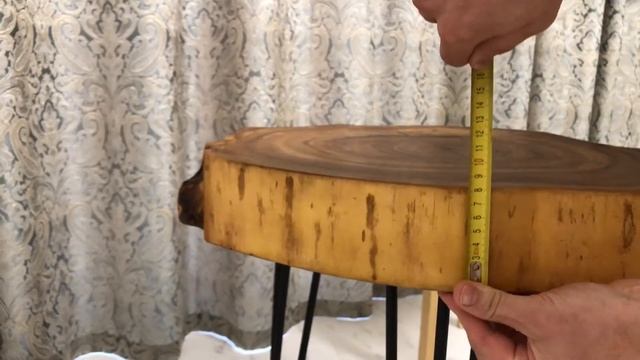 Журнальный столик из спила карагача/ Эпоксидная смола/ Ручная работа смотреть онлайн