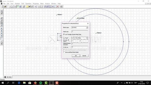 Simulación de Circuitos Magnéticos por Programa "Femm". смотреть онлайн