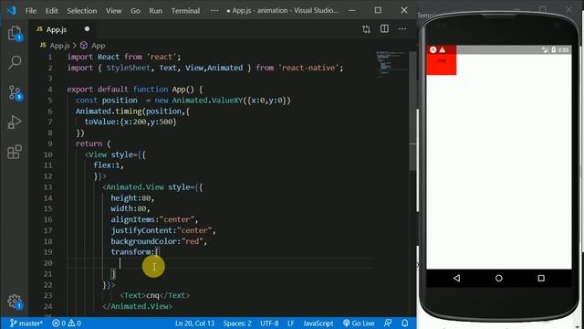 #0 Animation Basics | React Native Animations in functional component | React Native tutorial смотреть онлайн