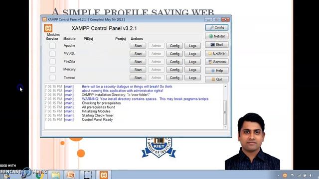 Installation of XAMPP & Database (MySQL) | A Simple Profile Saving Web Application- Part 4 смотреть онлайн