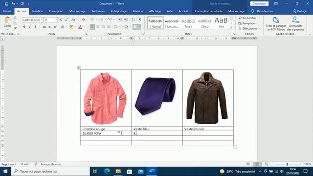 Word cas pratique n°7 : Créer un catalogue de produits à l'aide d'un tableau смотреть онлайн