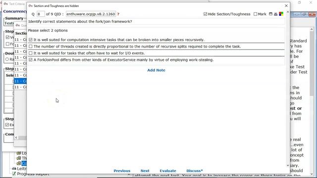 Which statements are correct about the fork/join framework? (enthuware.ocpjp.v8.2.1260) смотреть онлайн