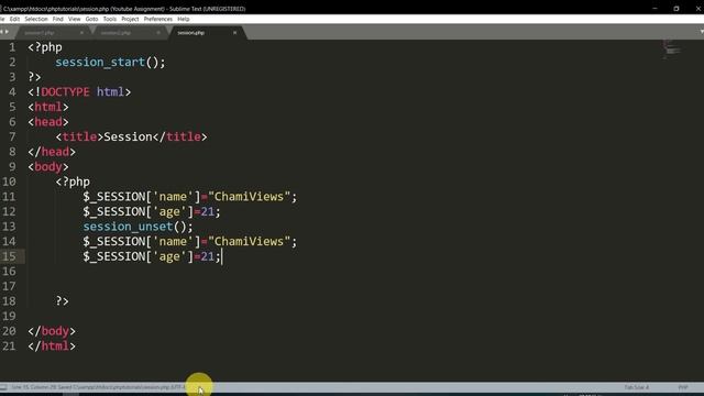 Php Sinhala By ChamiViews Part 37 - session_unset(),session_destroy() Part - 2 смотреть онлайн
