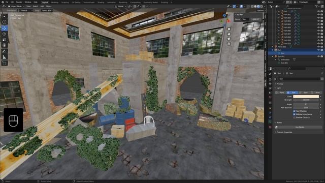 Blender Tutorial Verlassene Fabrik FINAL PART - EFEU Addon und Kamera Setup смотреть онлайн