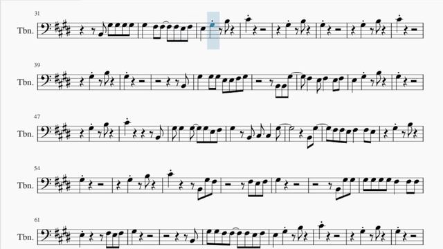 Trombone Sheet Music: How to play Blue Hair by TV Girl смотреть онлайн