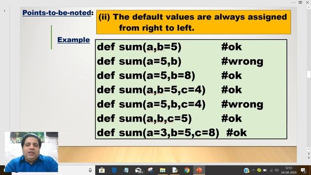 CLASS XII CS PYTHON TUTORIAL 3 TYPES OF FORMAL ARGUMENTS by Mohit Sir смотреть онлайн