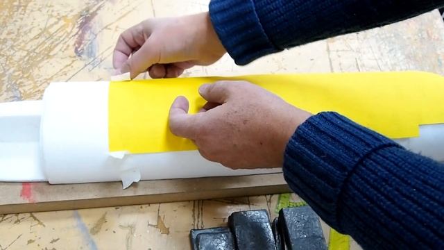 ч.6 Как построить любой радиоуправляемый самолёт без чертежа из потолочной плитки. Як-9. Авиамодели смотреть онлайн