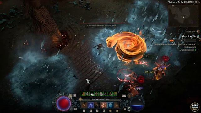 Diablo 4: Blizzard Sorceress Testing Abattoir of Zir / AoZ. Tier 10 is the Limit? смотреть онлайн