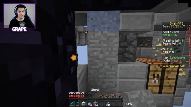 AFK FALL TRAP! (Minecraft Skywars Trolling) смотреть онлайн