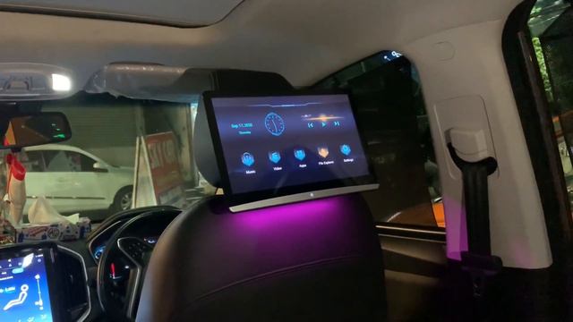 MG hector 13” android headrest setup/MG hector modification & accessories/ no wire cutting@ skycar👍 смотреть онлайн