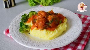 ФРИКАДЕЛЬКИ с ПОДЛИВКОЙ (томатным соусом) на СКОВОРОДЕ