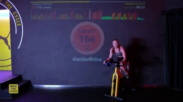 Сайкл-тренировка Rock the Cycle с Таней