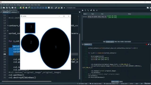3.8 Sorting of Contours смотреть онлайн